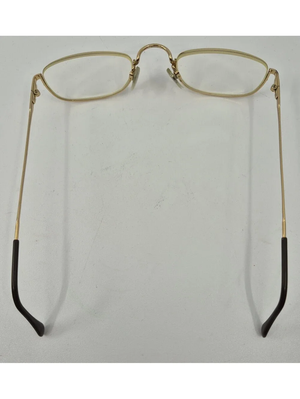 Luxottica Italy Socrates Eyeglasses Half Rim Gold Electroplated Frames 50-22-145